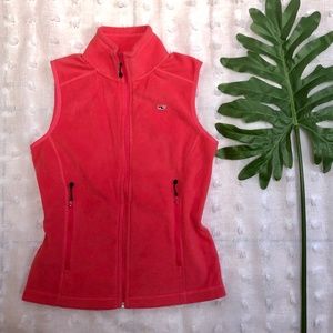 Vineyard Vines XS Pink Fleece Vest